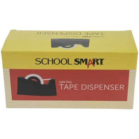 SCHOOL SMART Tape Dispenser with Interchangeable 1 and 3 Inch Cores, Black A2729